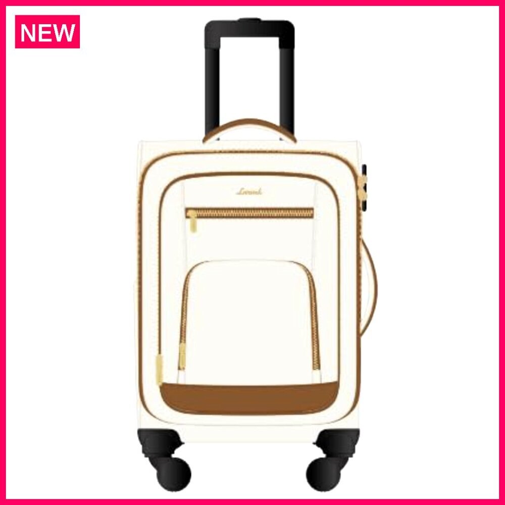 22-Inch Airline-Approved Carry-On Luggage With Garment Bag & Spinner Wheels
